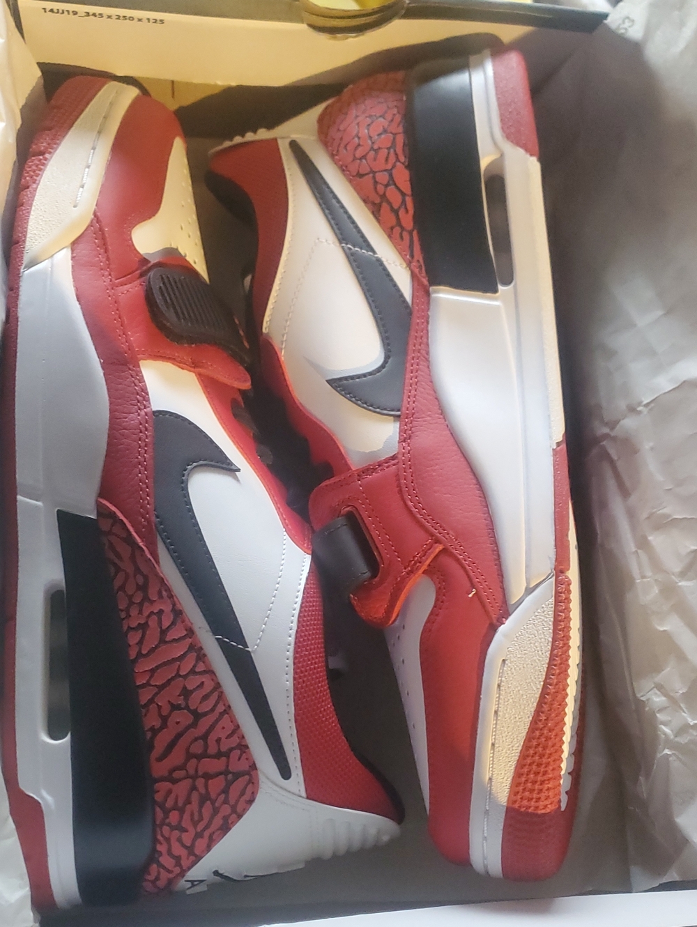 Jordan Legacy 312 Red, White & Black Athletic Sneakers